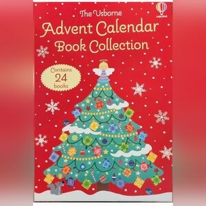 Usborne Advent Calendar Book Collection - Red and Green